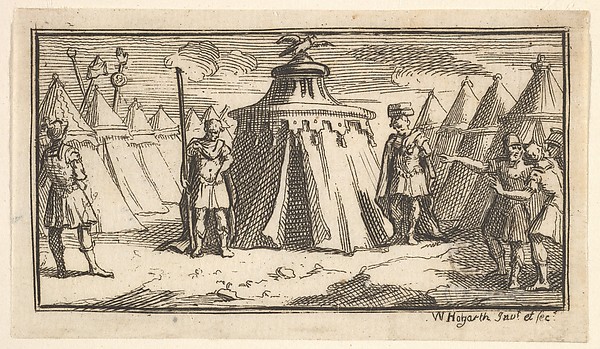 William Hogarth, Taking Away the Military Belt or Girdle (John Beaver, Roman Military Punishments, 1725)