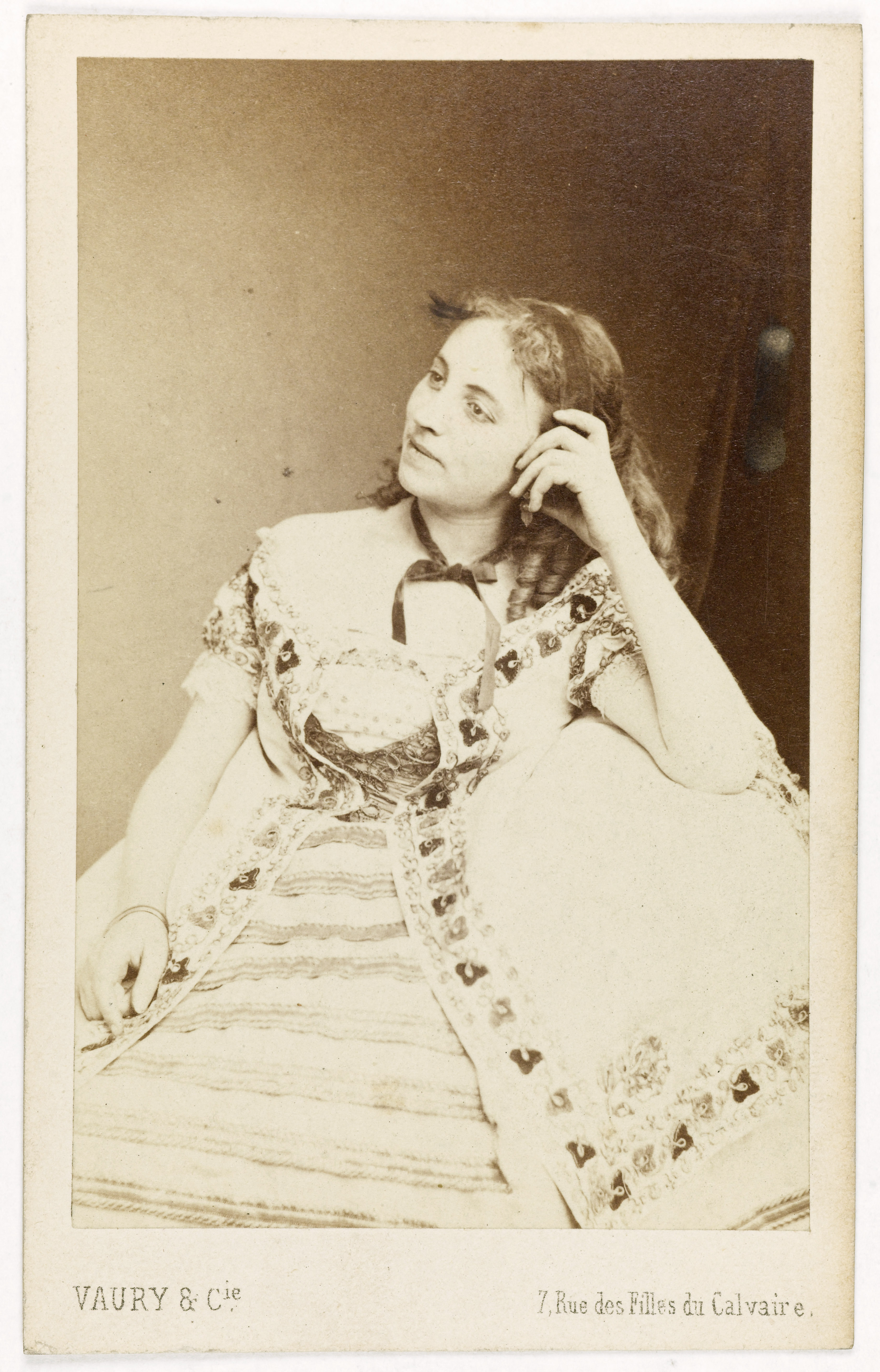 Vaury et Cie, Portrait de Claire Thévenin, (épouse d'Eugène Déjazet), actrice.