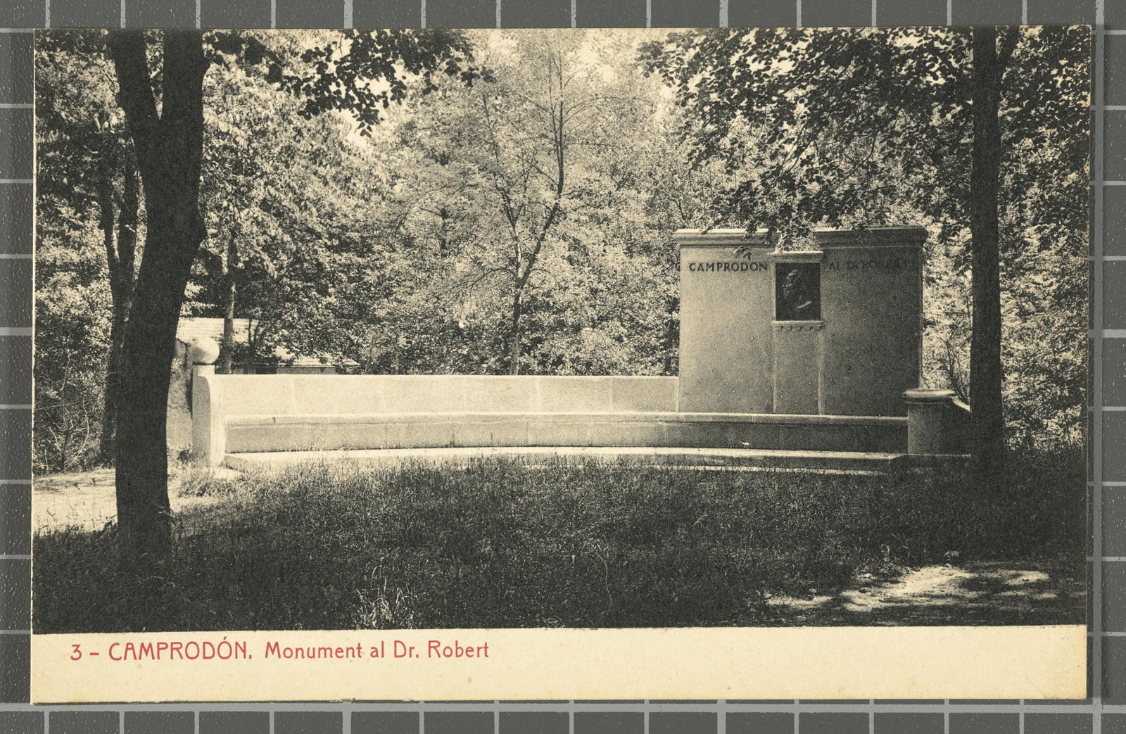Desconegut, 3 - Camprodón. Monument al Dr. Robert