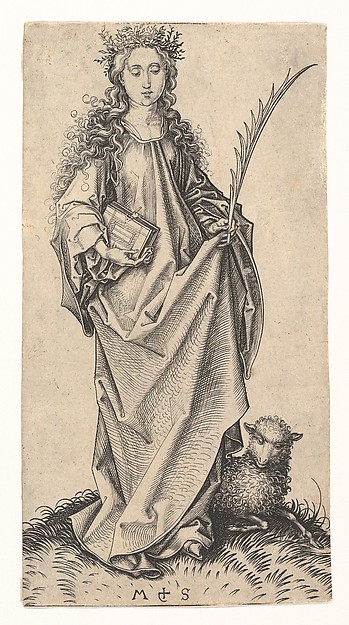 Martin Schongauer, St. Agnes