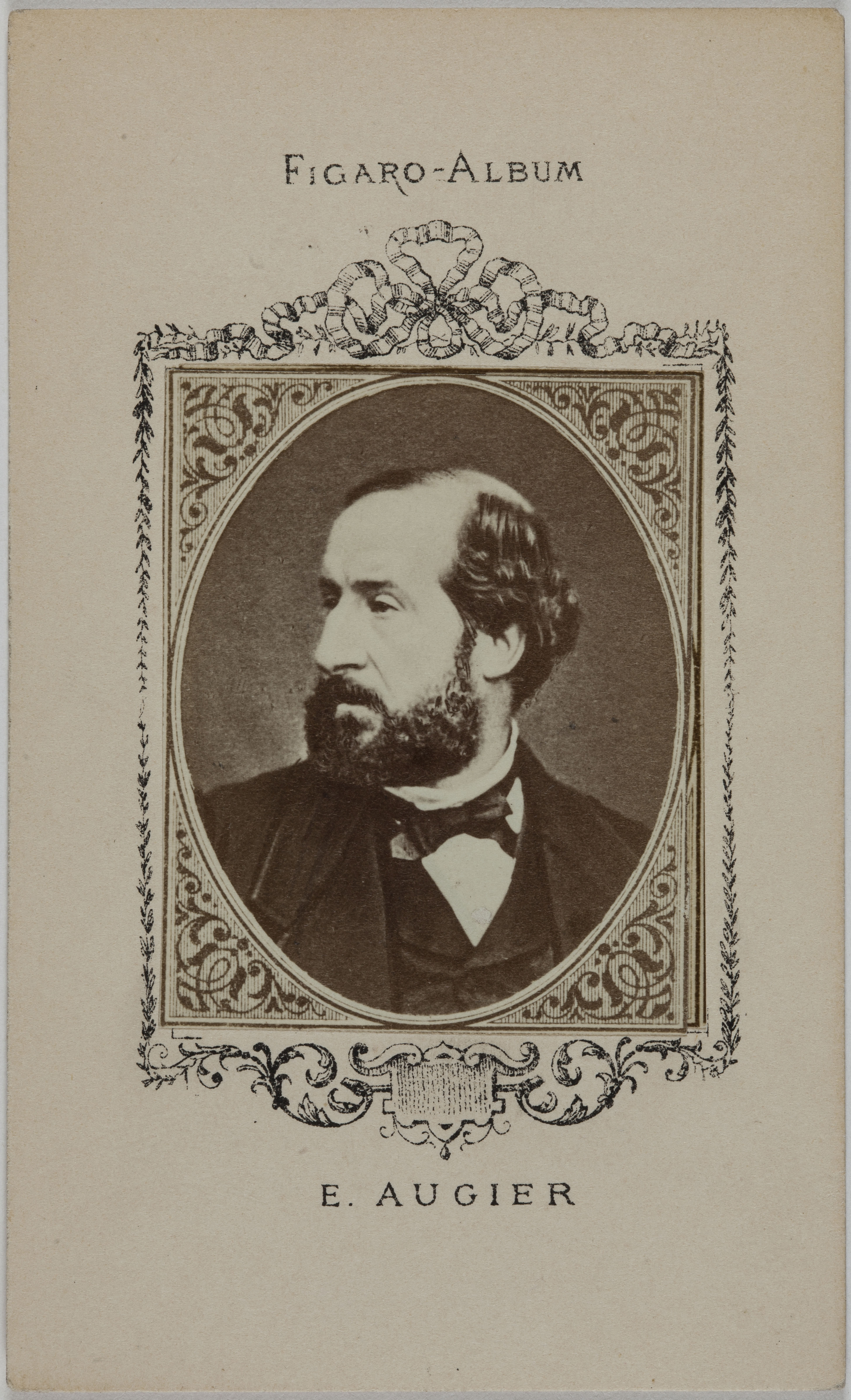 Anonyme, Portrait d'Emile Augier (1820-1889), (auteur, dramaturge)