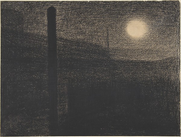 Georges Seurat, Courbevoie: Factories by Moonlight