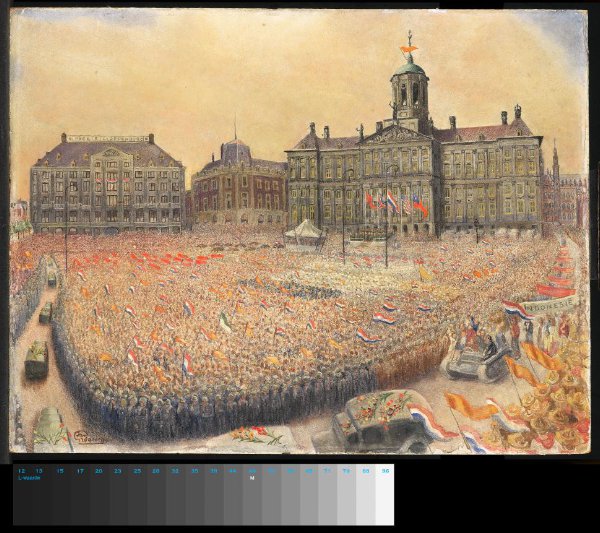 Jan Grégoire, Het bevrijdingsfeest op de Dam op 9 mei 1945