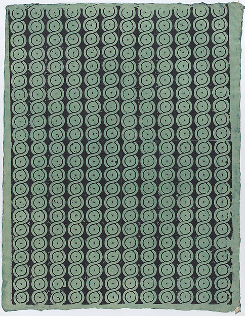 Anonymous, Sheet with overall guilloche pattern