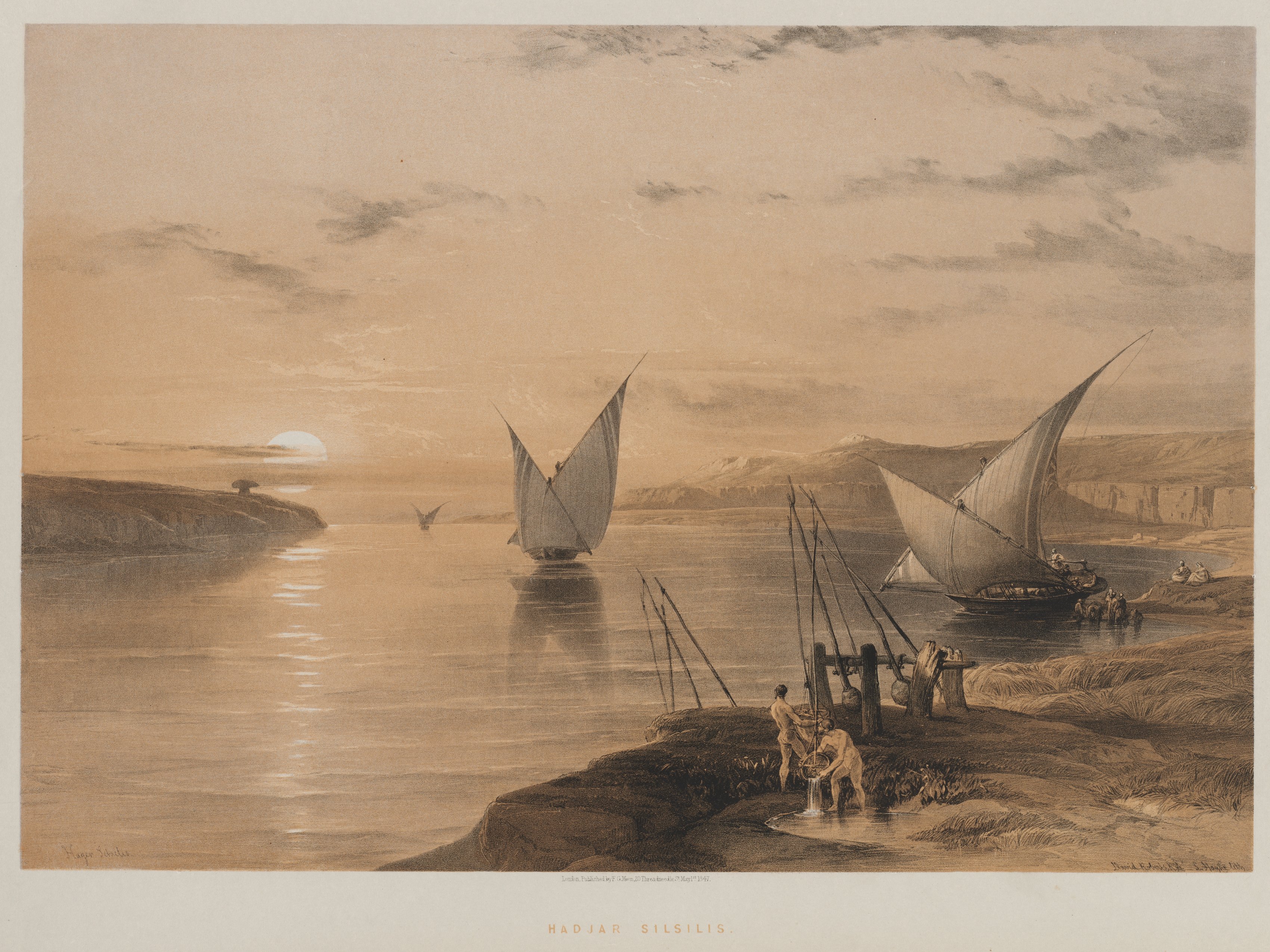 Louis Haghe, Egypt and Nubia, Volume II: Hagar Setsilis