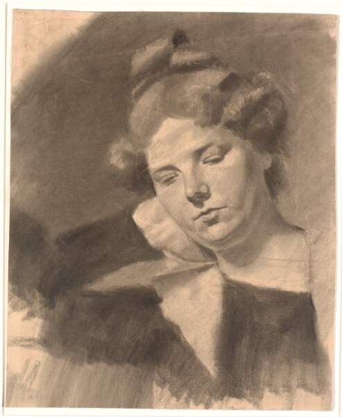 Oluf Hartmann, Portræt af Kathrine (Ketty) Mathilde Antonia Nielsen, f. Rask. (f. 1878, g.m. billedhuggeren Kai Nielsen i dennes første ægteskab.)