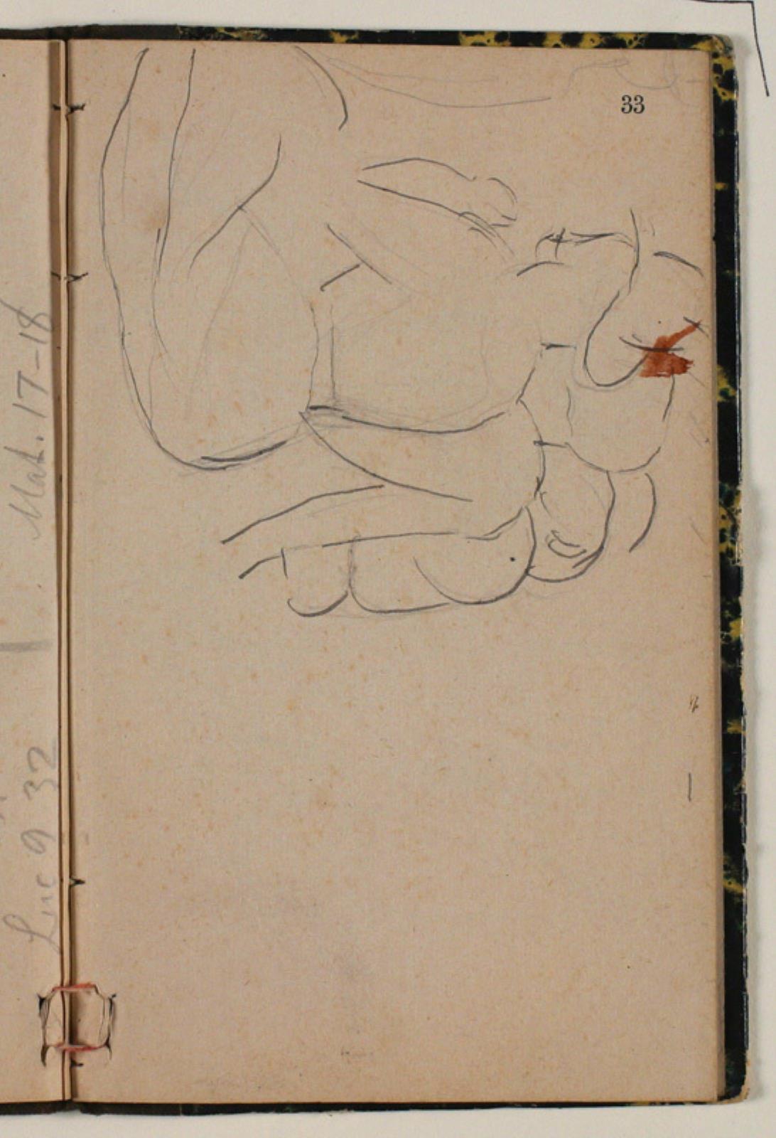 Niels Larsen Stevns, Skitser af siddende figurer