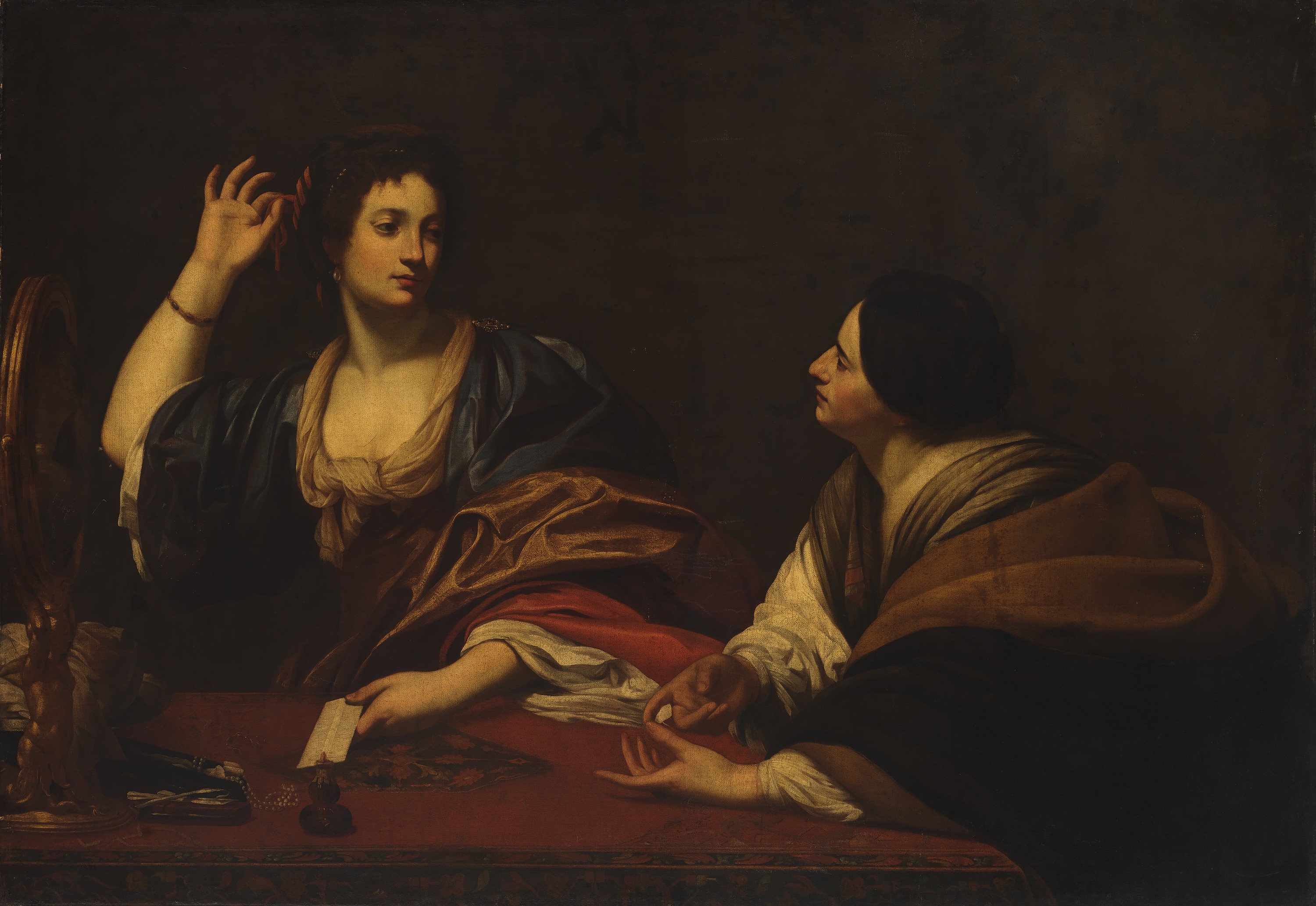 Unidentified, Martha Scolding Her Vain Sister Mary Magdalene