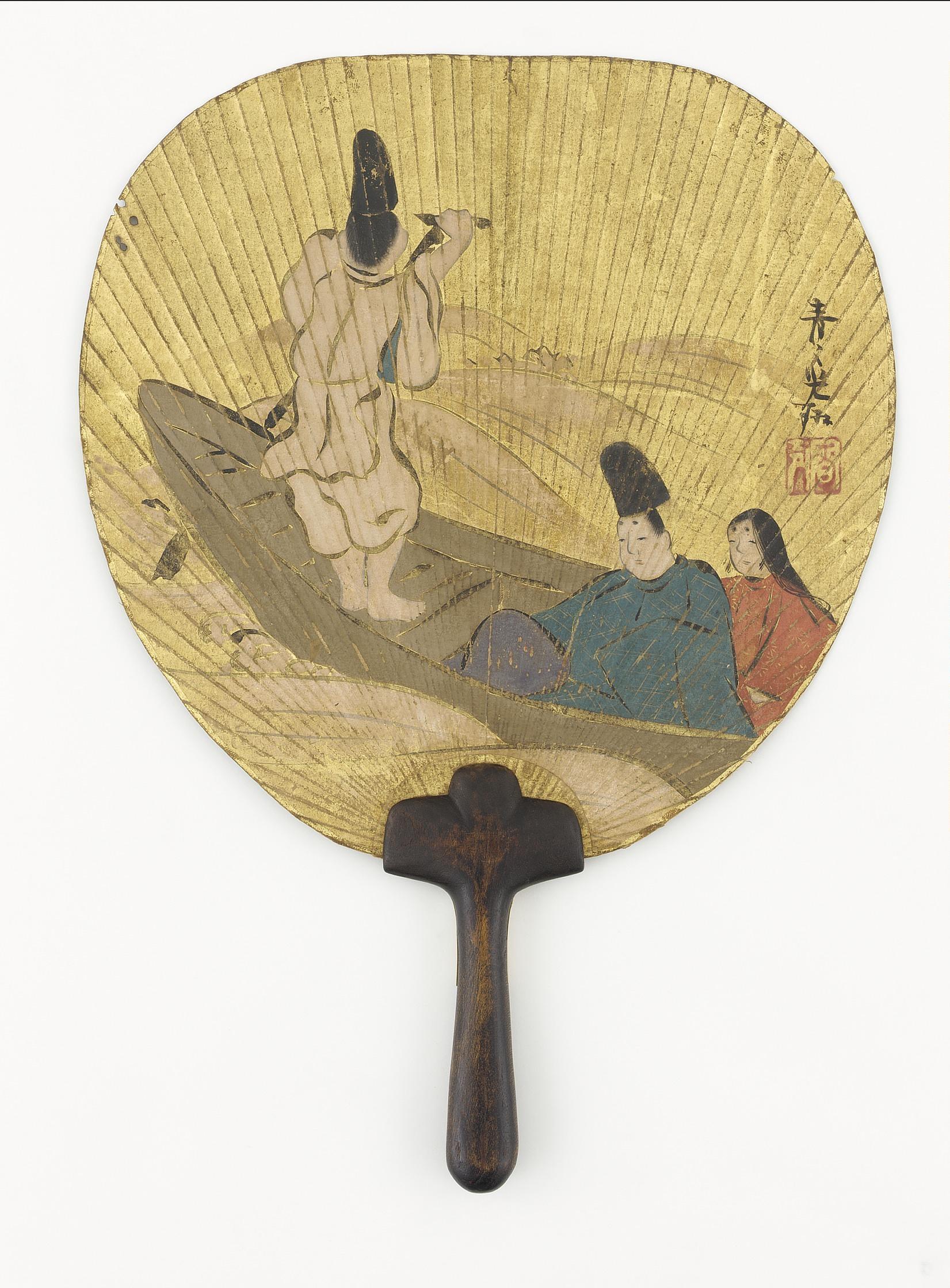 Ogata Korin, Narihira crossing the Sumida river