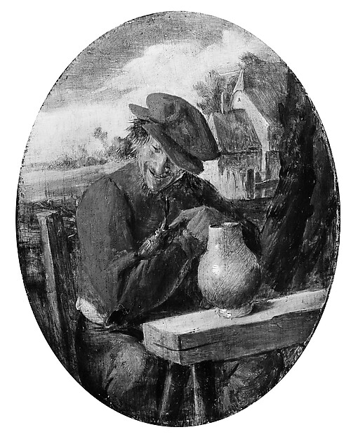 Adriaen Brouwer, A Peasant with a Bird