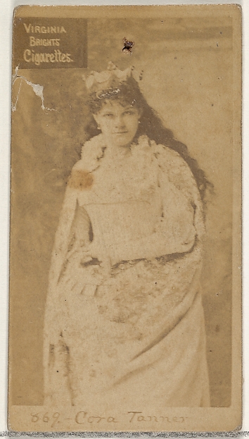 Allen & Ginter, Card 869, Cora Tanner, from the Actors and Actresses series (N45, Type 2) for Virginia Brights Cigarettes