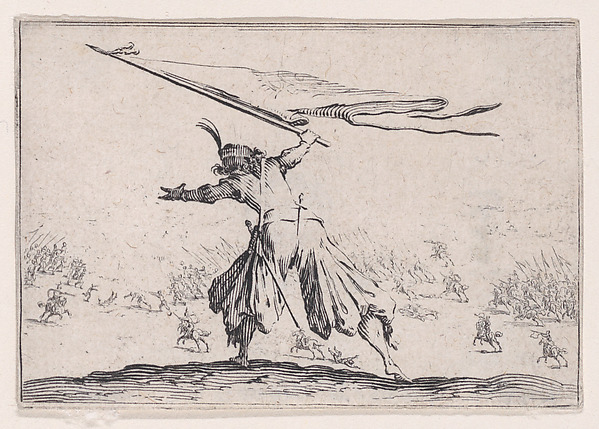 Jacques Callot, Le Porte-Étendard (The Standard Bearer), from "Les Caprices" Series B, The Nancy Set