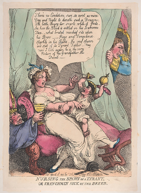 Thomas Rowlandson, Nursing the Spawn of a Tyrant