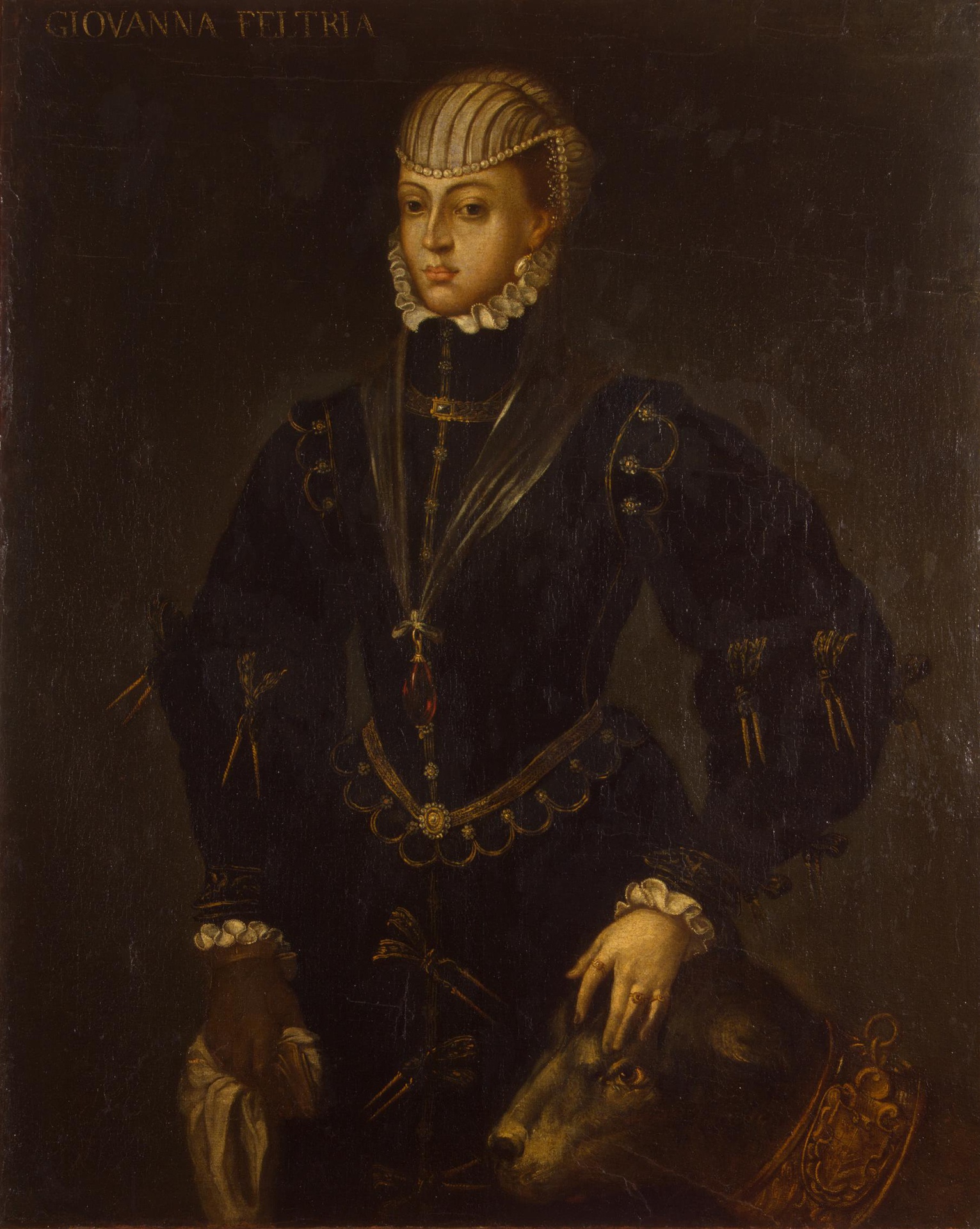 Alonso Sánchez Coello, Portrait of Giovanna Feltria