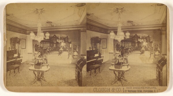 Unknown, Clough & Co. Hair Dressing Parlors, 97 Weybosset Street, Providence, R.I.