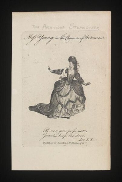 Unknown, Miss Younge in the Character of Artemisa