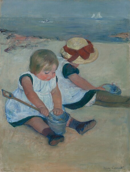 Mary Cassatt, Children Playing on the Beach