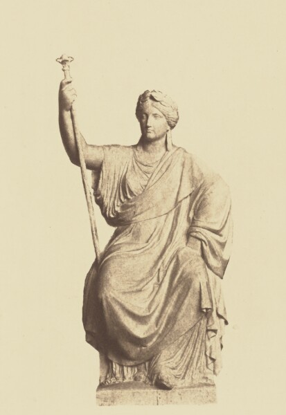 Édouard Baldus, ["La France", Sculpture by Georges Diébolt, Decoration of the Louvre, Paris]