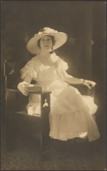 Louis Fleckenstein, [Portrait of a Woman in White Dress]