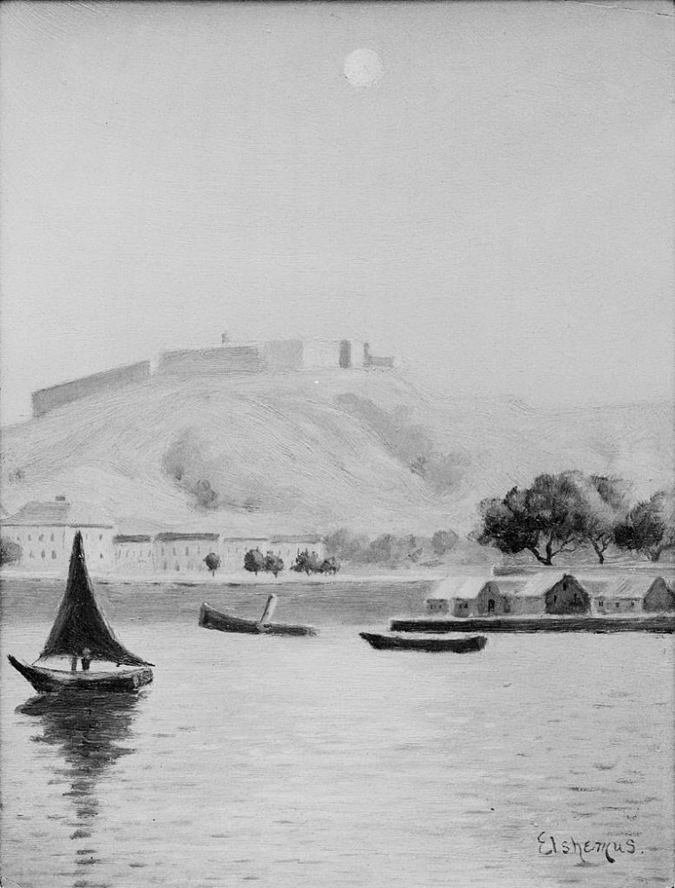 Louis Eilshemius, Spanish Fortress in Moonlight