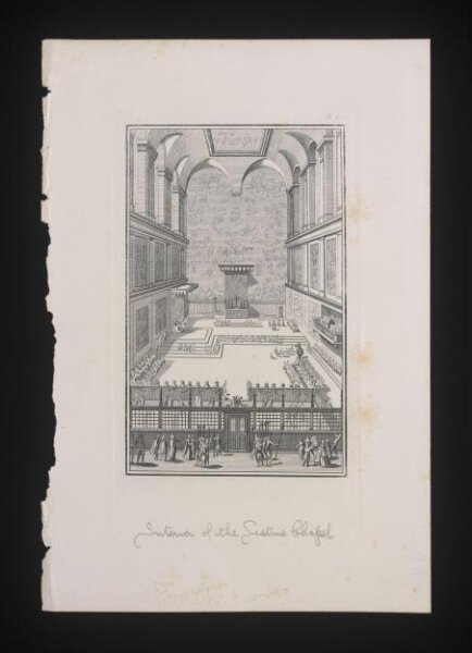 Unknown, Interior of the Sistene Chapel