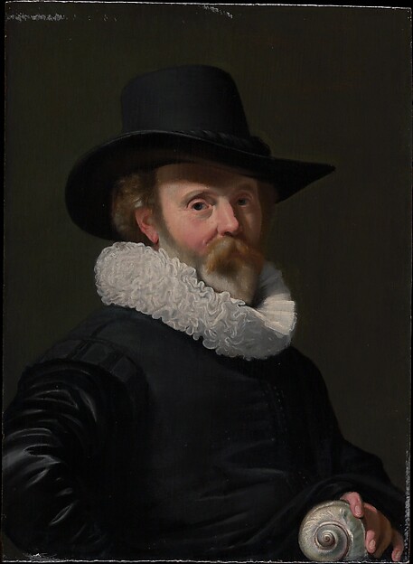 Thomas de Keyser, Portrait of a Man with a Shell