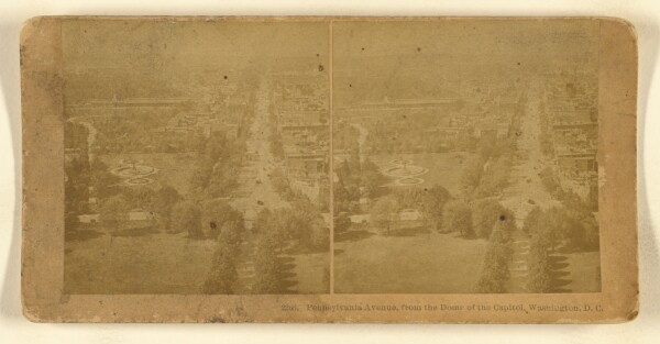Benjamin West Kilburn, Pennsylvania Avenue, from the Dome of the Capitol, Washington, D.C.