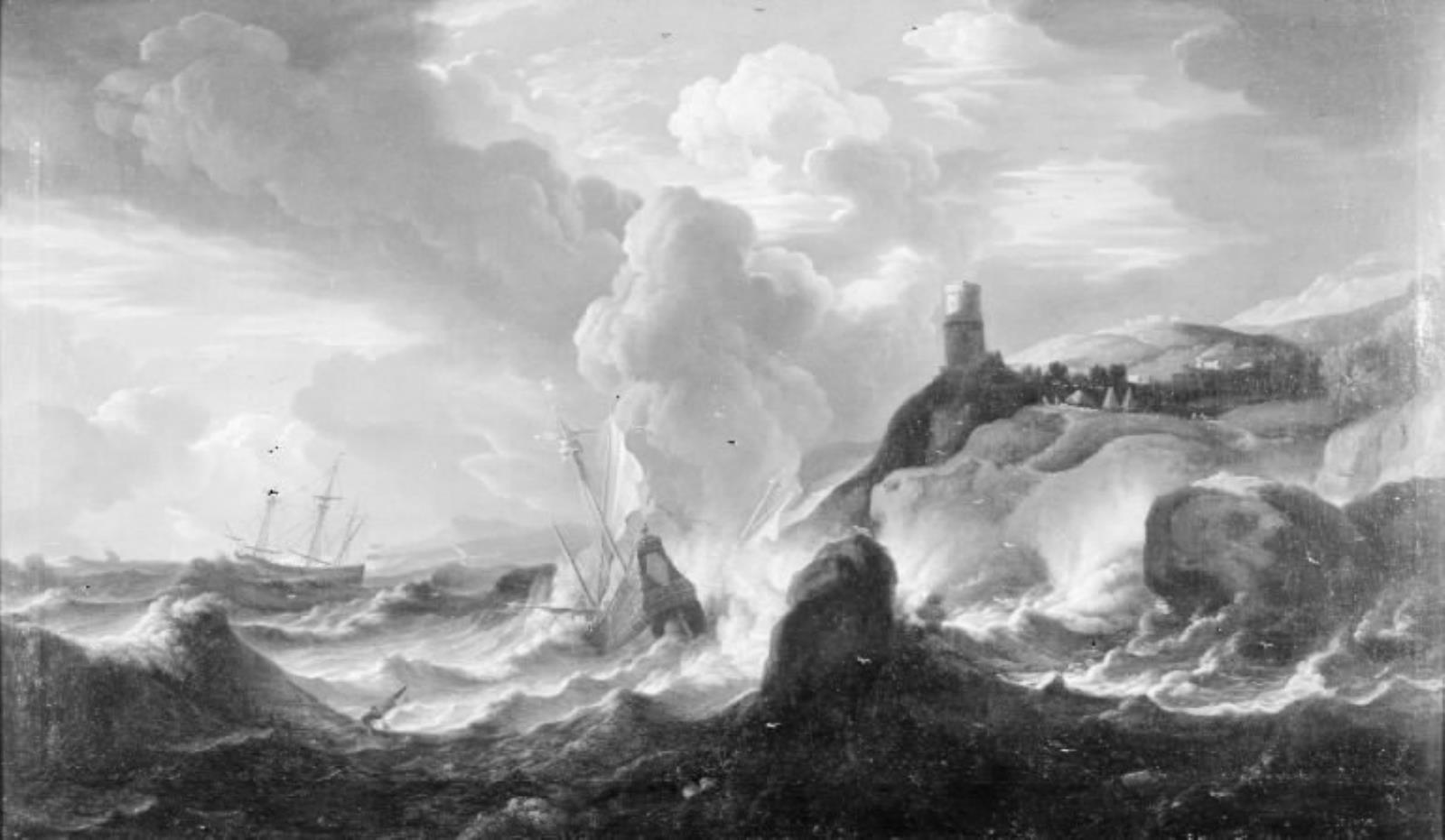 Friedrich Wilhelm Boehme, Skibe som knuses mod en klippekyst
