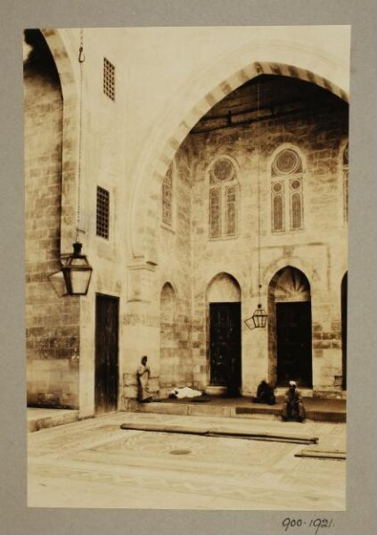 K.A.C. Creswell, Interior of northwest iwan of the mosque of Mamluk Amir Janibak al-Ashrafi, Cairo