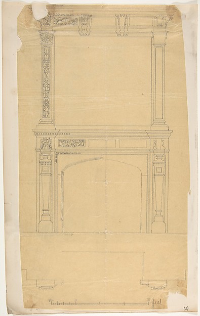 Anonymous, British, 19th century, Design for a Chimneypiece