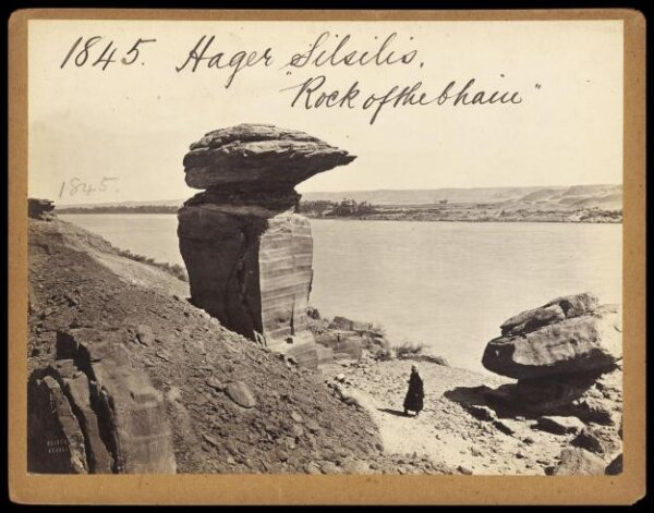 Francis Frith, Hager Silsilis. Rock of the Chain