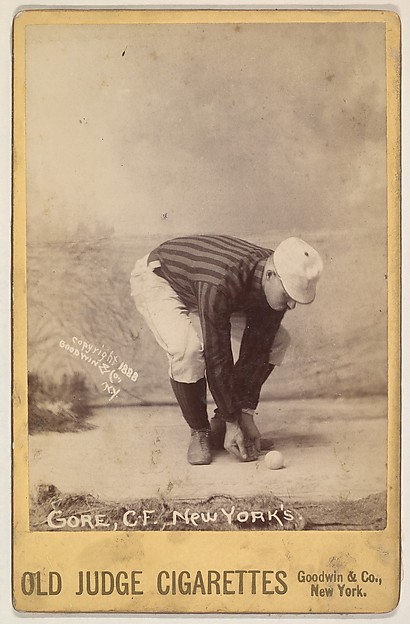 Goodwin & Company, Gore, Center Field, New York, from the series Old Judge Cigarettes