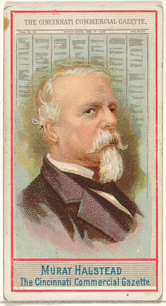 Allen & Ginter, Murat Halstead, The Cincinnati Commercial Gazette, from the American Editors series (N1) for Allen & Ginter Cigarettes Brands
