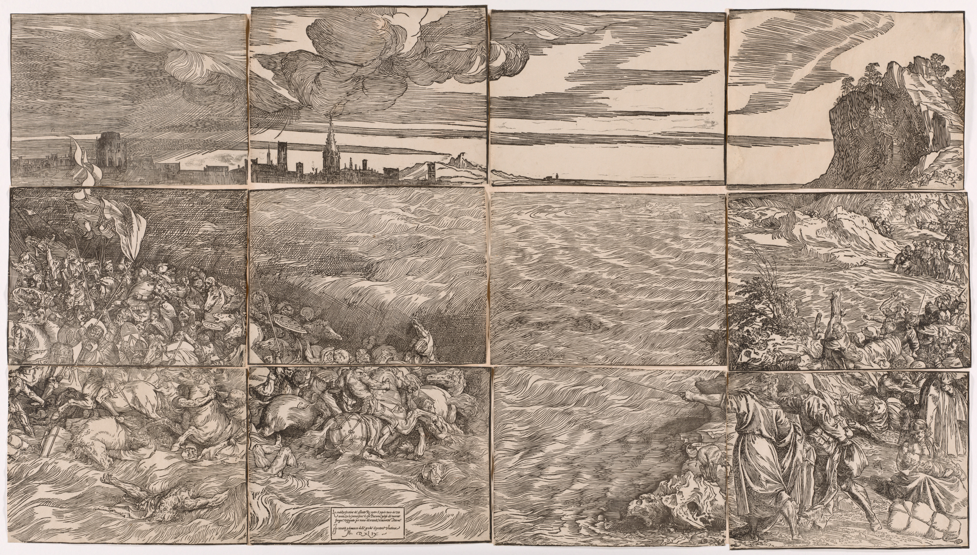 Titian, The Submersion of Pharaoh's Army in the Red Sea
