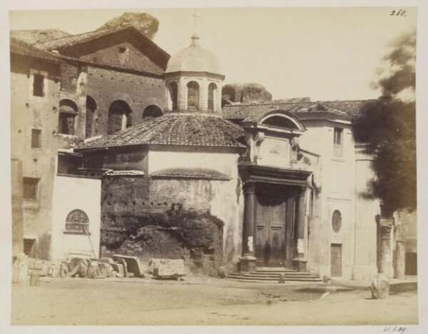 Parker, John Henry, Church of SS. Cosmas and Damian in the Via Sacra - The Round part, formerly the Temple of Romulus, the son of Maxentius.