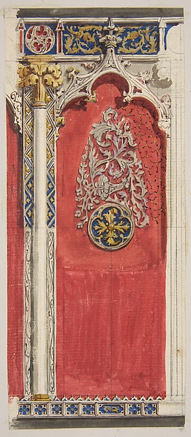 Jules-Edmond-Charles Lachaise, Design for the decoration of a gothic niche