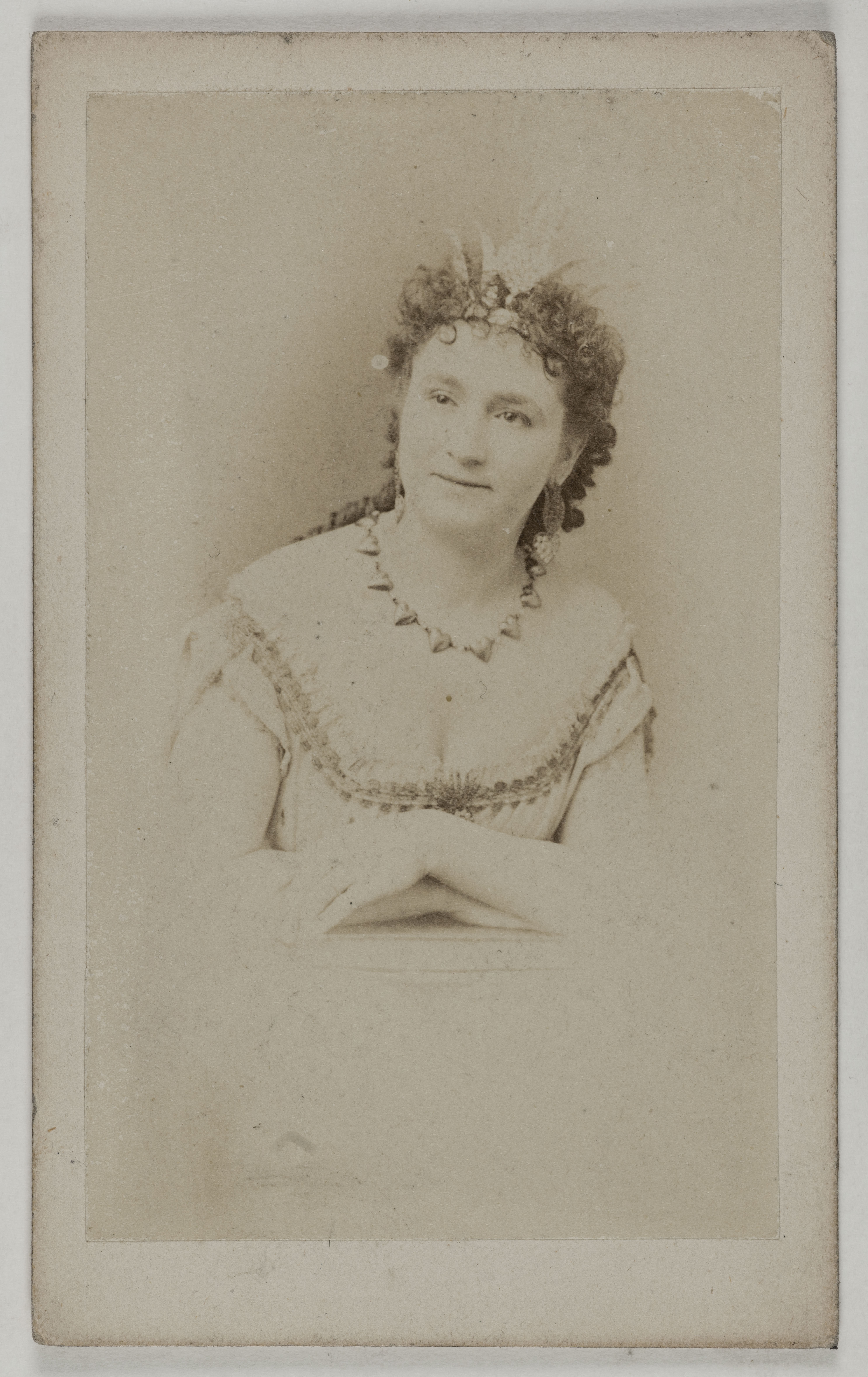 Anonyme, Portrait de Delvallée, (née Céline Chéri), (actrice)