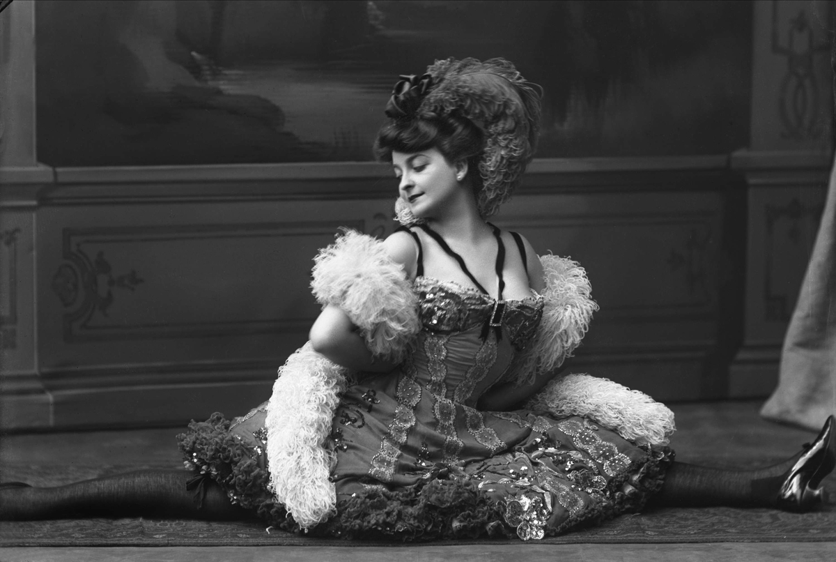 Gustav Borgen, Portrett, danserinne. Mademoiselle Ydette-Jolie. 25.5.1906