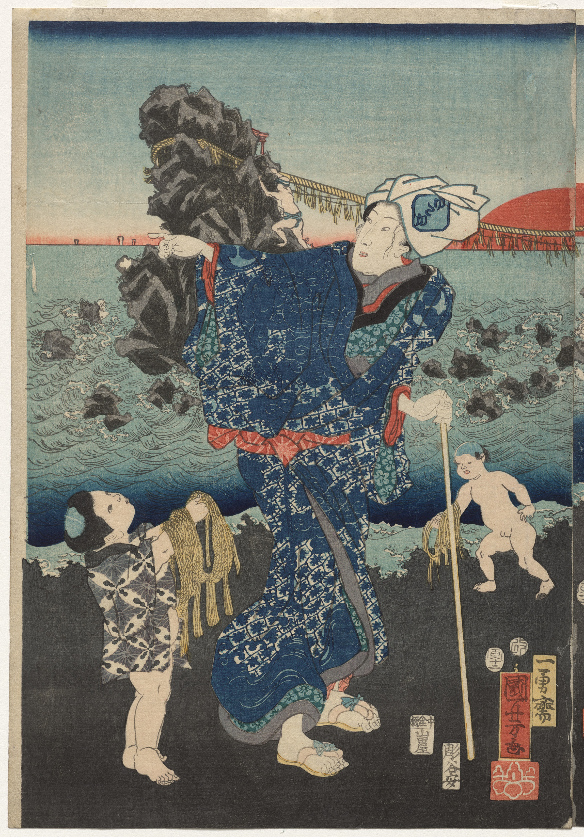 Utagawa Kuniyoshi, Splendid View at Futamigaura Bay