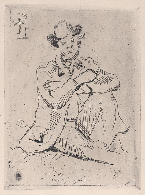 Paul Cézanne, Portrait of Guillaumin with a Hanging Man