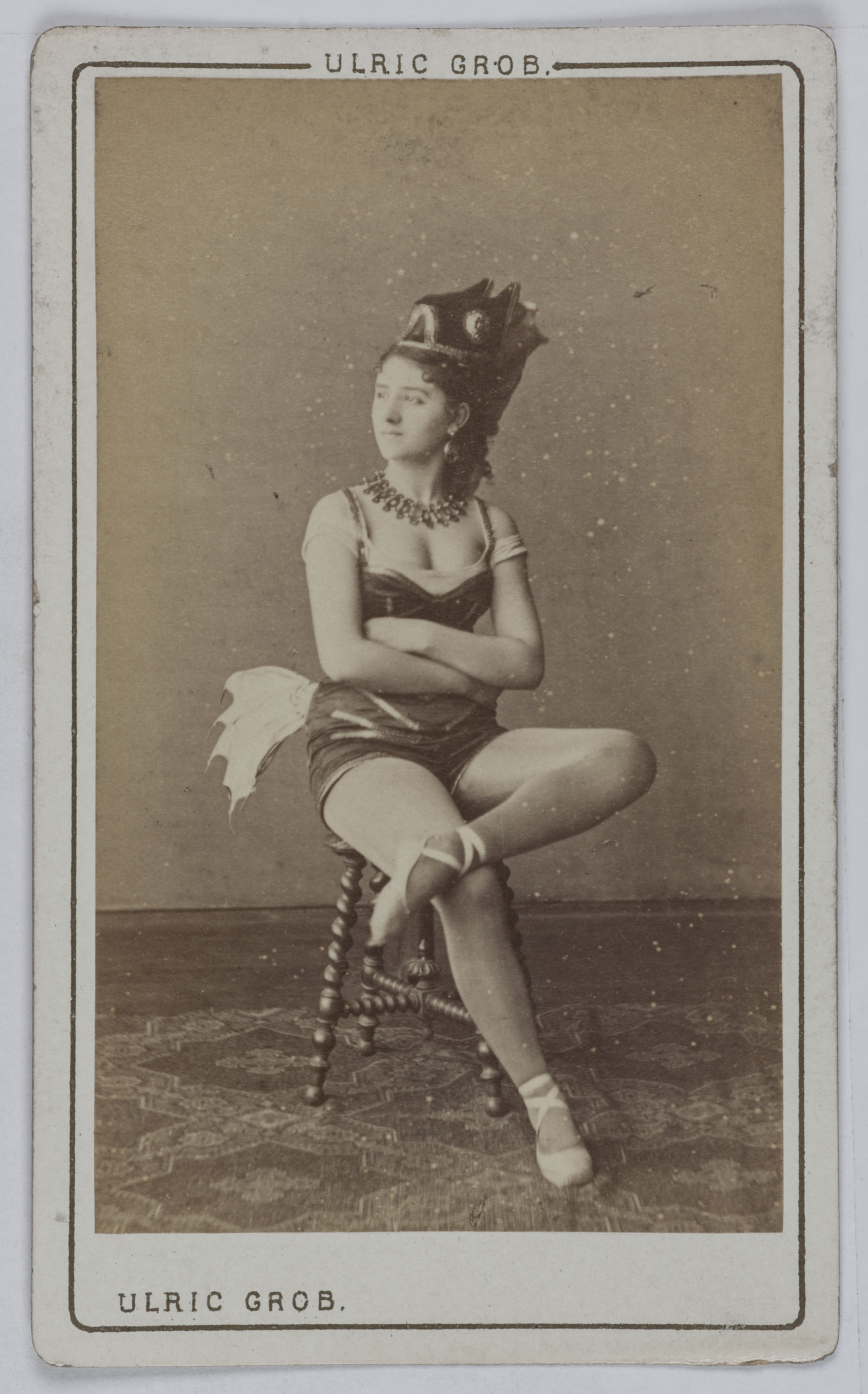 Ulric Grob, Portrait d'Alice Roch, danseuse au Théâtre de la Gaîté et au Théâtre du Châtelet en 1875.