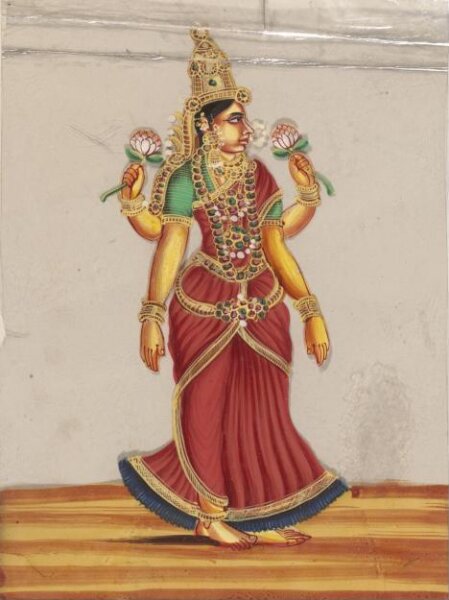 Unknown, One of twelve paintings of Hindu deities.
