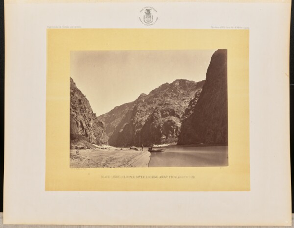 Timothy H. O'Sullivan, Black Cañon, Colorado River, Looking Above from Mirror Bar
