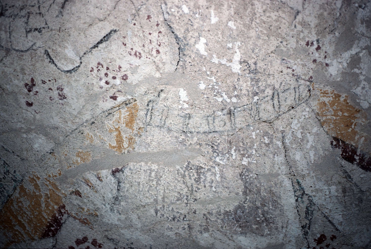 Rune Hammarling, Kalkmålning i Skuttunge kyrka, Skuttunge socken, Uppland 1988