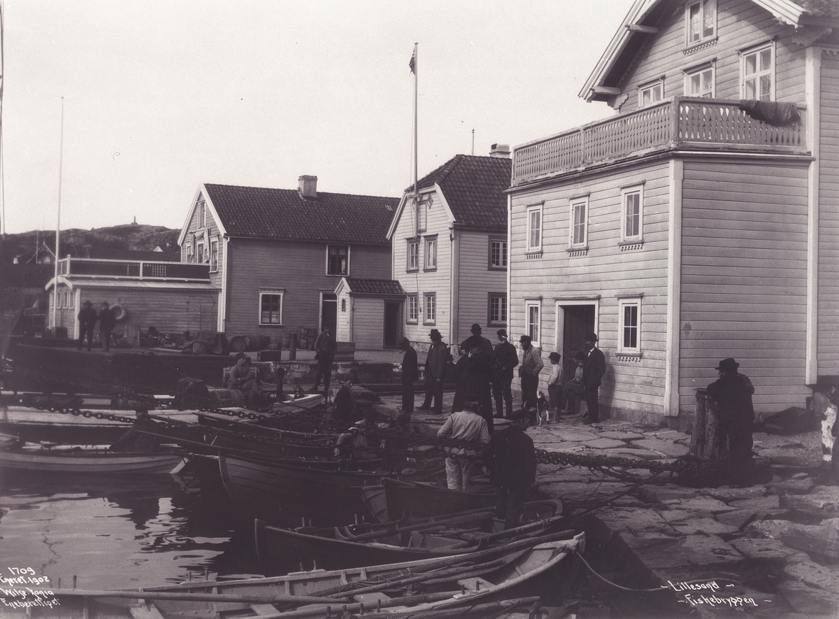 Anders Beer Wilse, Prot: Lillesand - Fiskebryggen 29. Juli 1902