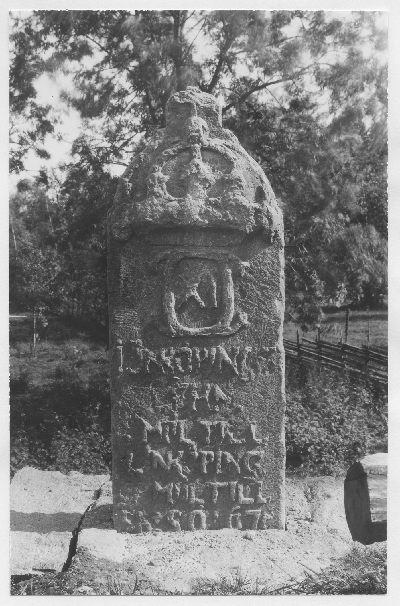 Mårten Sjöbeck, Gränsstenen Småland-Östergötland