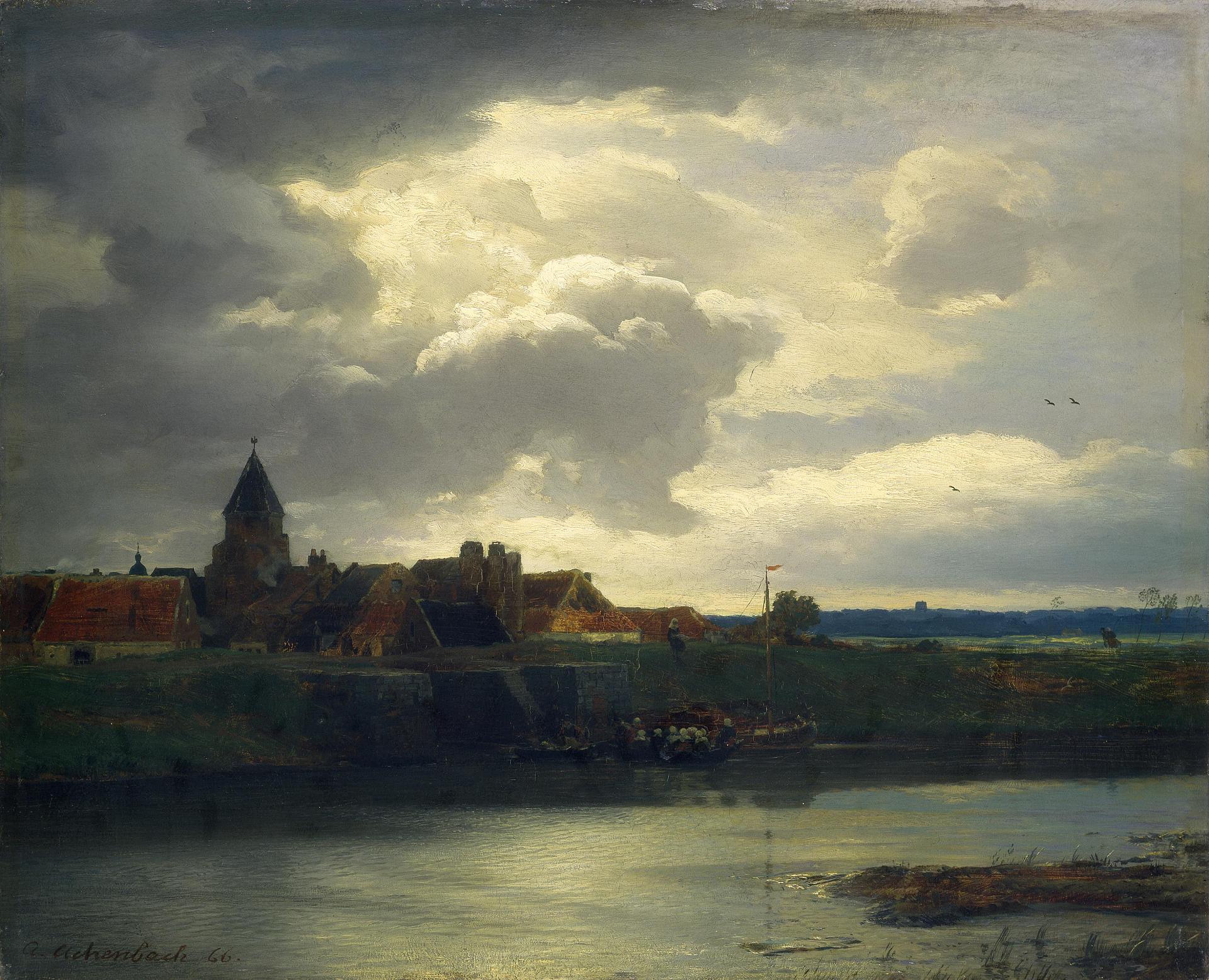 Andreas Achenbach, Landscape with a River