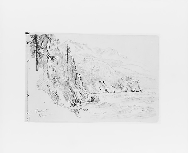 William Trost Richards, Puget Sound (from Sketchbook X)