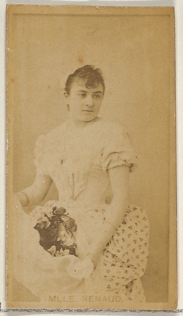 Allen & Ginter, Mlle. Renaud, from the Actors and Actresses series (N45, Type 8) for Virginia Brights Cigarettes