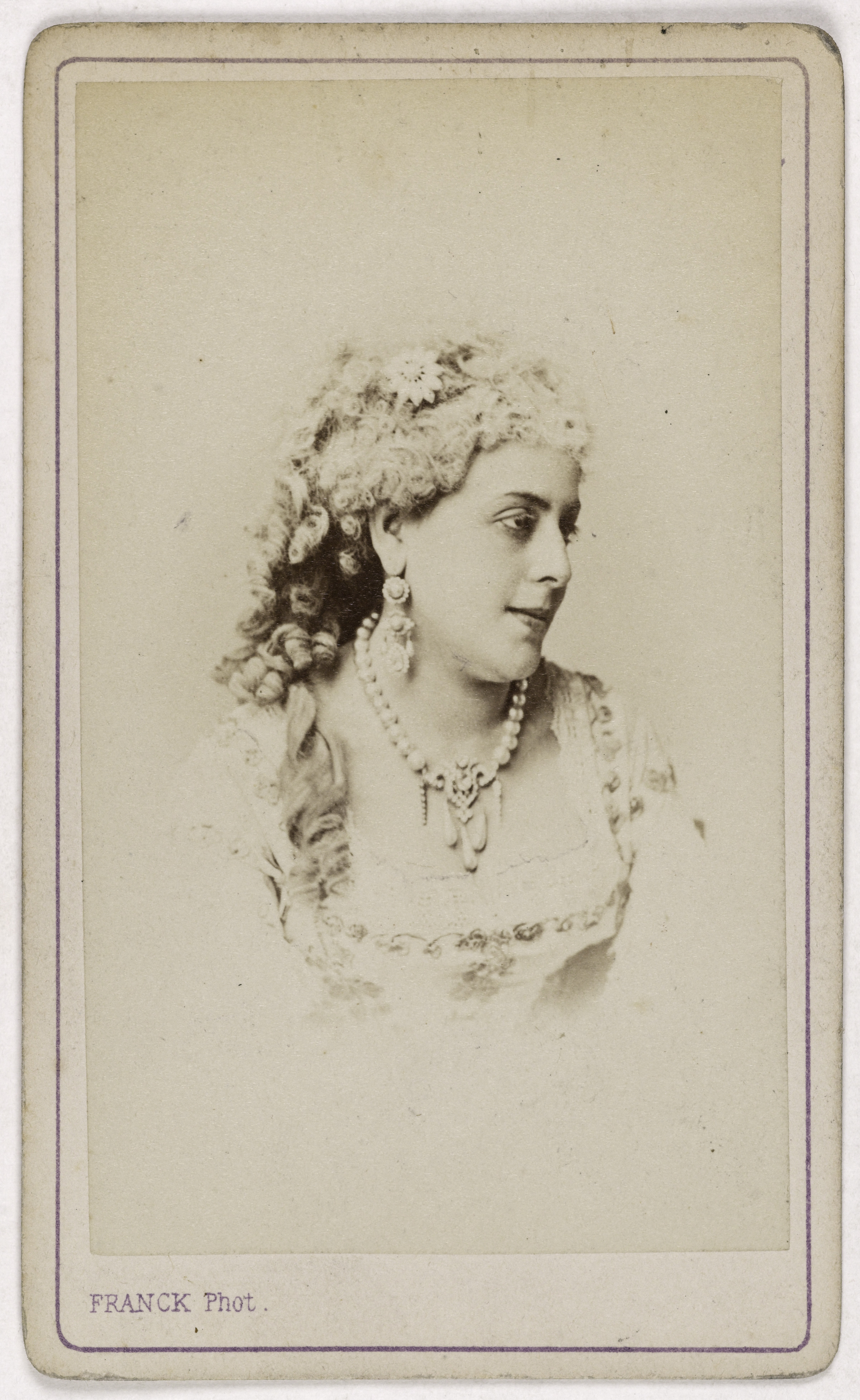 Franck, Portrait de Rose Gabrielle, (actrice)